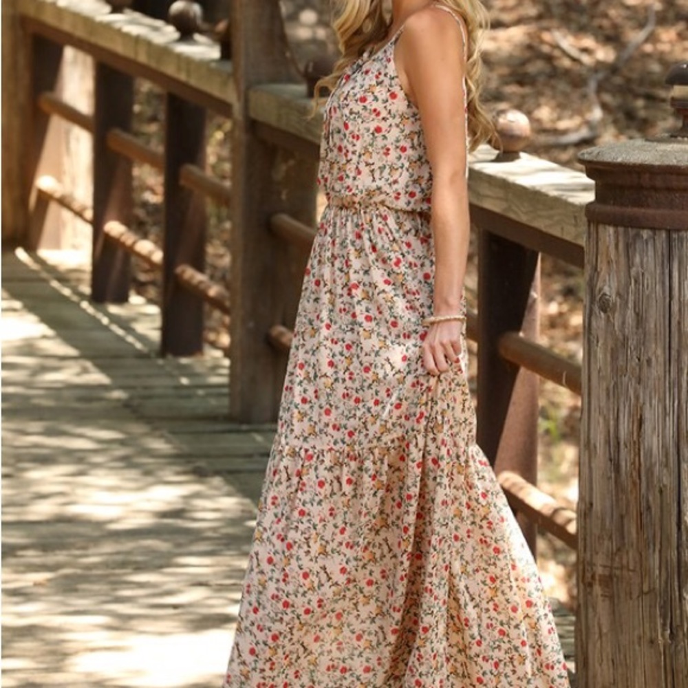 Elle Country Roses Maxi Sundress - Picture 3 of 5